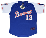 RONALD ACUNA JR SIGNED ATLANTA BRAVES #13 MAJESTIC COOPERSTOWN JERSEY + 2023 MVP