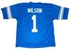 ZACH WILSON SIGNED AUTOGRAPHED BYU COUGARS #1 BLUE JERSEY BECKETT