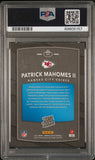 PATRICK MAHOMES SIGNED 2017 PANINI DONRUSS OPTIC RATED ROOKIE RC PSA 9 AUTO 10
