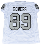 BROCK BOWERS SIGNED LAS VEGAS RAIDERS #89 COLOR RUSH GAME CUT JERSEY BECKETT
