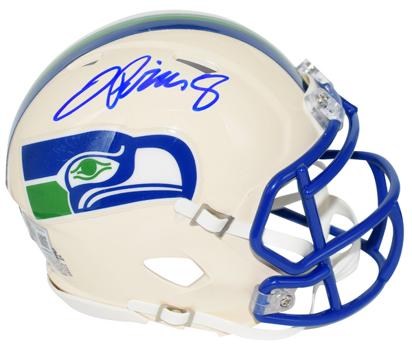 JADARIAN PRICE SIGNED SEATTLE SEAHAWKS RETRO SPEED MINI HELMET BECKETT