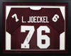 LUKE JOECKEL SIGNED TEXAS A&M AGGIES #76 MAROON FRAMED JERSEY TRISTAR