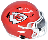 PATRICK MAHOMES AUTOGRAPHED KANSAS CITY CHIEFS SPEEDFLEX MIDI HELMET W/ SHOWTIME