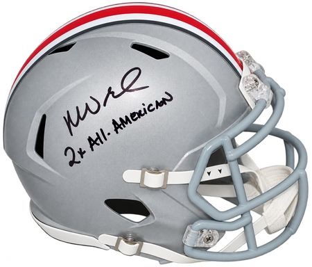 DE'VON DEVON ACHANE SIGNED MIAMI DOLPHINS FULL SIZE SPEED HELMET BECKETT