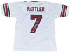 SPENCER RATTLER SIGNED SOUTH CAROLINA GAMECOCKS #7 WHITE JERSEY BECKETT