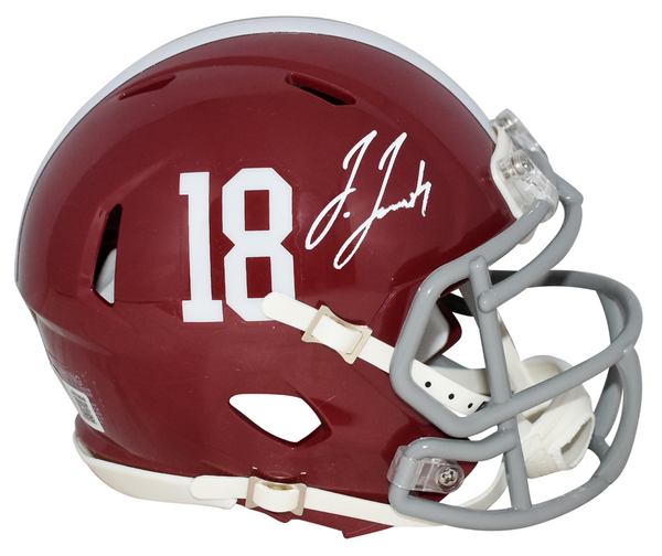 JERRY JEUDY AUTOGRAPHED ALABAMA CRIMSON TIDE SPEED MINI HELMET BECKETT