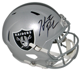 HUNTER RENFROW AUTOGRAPHED LAS VEGAS RAIDERS FULL SIZE SPEED HELMET BECKETT