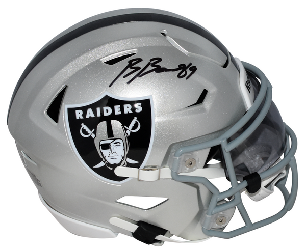 BROCK BOWERS AUTOGRAPHED LAS VEGAS RAIDERS SPEEDFLEX MIDI HELMET BECKETT