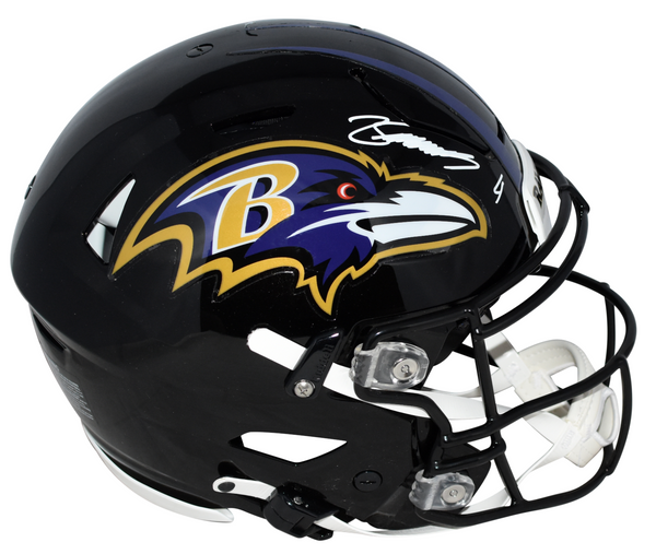 ZAY FLOWERS AUTOGRAPHED BALTIMORE RAVENS AUTHENTIC SPEEDFLEX HELMET BECKETT