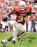 RICKY WILLIAMS SIGNED AUTOGRAPHED TEXAS LONGHORNS 8x10 PHOTO COA