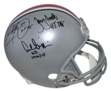 ARCHIE GRIFFIN EDDIE GEORGE TROY SMITH SIGNED OHIO STATE HEISMAN F/S HELMET JSA