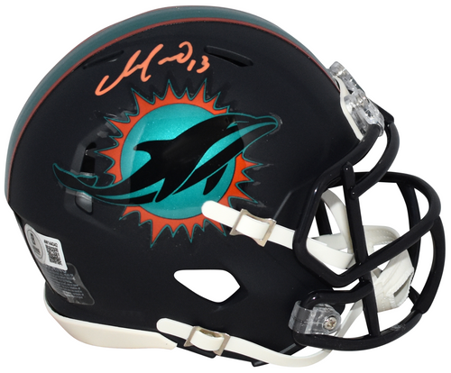 DAN MARINO SIGNED MIAMI DOLPHINS 2025 RIVALRIES SPEED MINI HELMET BECKETT