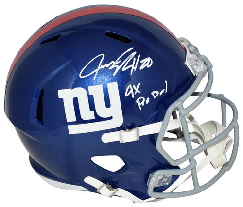 JEREMY SHOCKEY SIGNED NEW YORK GIANTS FULL SIZE SPEED HELMET W/ 4X PRO BOWL
