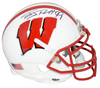 JJ WATT SIGNED AUTOGRAPHED WISCONSIN BADGERS WHITE MINI HELMET JSA
