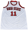 JERRY LUCAS SIGNED OHIO STATE BUCKEYES #11 BASKETBALL JERSEY W/ 1960 CHAMPS