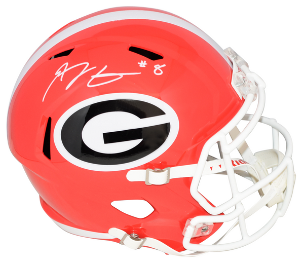 AJ GREEN AUTOGRAPHED GEORGIA BULLDOGS FULL SIZE SPEED HELMET BECKETT