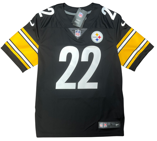 NAJEE HARRIS SIGNED PITTSBURGH STEELERS #22 BLACK NIKE LIMITED JERSEY FANATICS