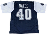 BILL BATES SIGNED DALLAS COWBOYS #40 THANKSGIVING JERSEY TRISTAR W/ 3X SB CHAMPS
