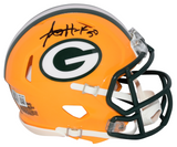 AJ HAWK AUTOGRAPHED GREEN BAY PACKERS SPEED MINI HELMET BECKETT