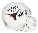 EARL CAMPBELL RICKY WILLIAMS SIGNED TEXAS LONGHORNS HEISMAN MINI HELMET BECKETT
