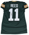 JAYDEN REED SIGNED AUTOGRAPHED GREEN BAY PACKERS #11 GAME CUT JERSEY BECKETT