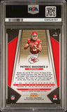 PATRICK MAHOMES SIGNED 2017 PANINI SILVER PRIZM ROOKIE #269 RC PSA 9 AUTO 10