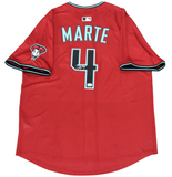 KETEL MARTE SIGNED ARIZONA DIAMONDBACKS #4 NIKE LIMITED JERSEY MLB AUTH