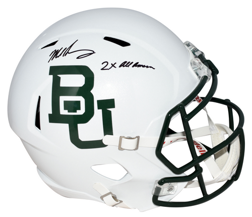 MIKE SINGLETARY SIGNED BAYLOR BEARS FULL SIZE SPEED HELMET W/ 2x ALL-AMERICAN