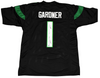 AHMAD SAUCE GARDNER SIGNED AUTOGRAPHED NEW YORK JETS #1 BLACK JERSEY BECKETT