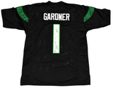 AHMAD SAUCE GARDNER SIGNED AUTOGRAPHED NEW YORK JETS #1 BLACK JERSEY BECKETT