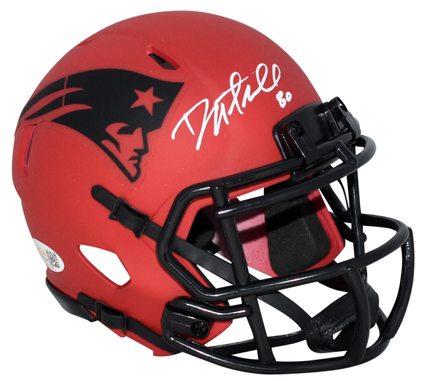 DANNY AMENDOLA SIGNED NEW ENGLAND PATRIOTS RAVE SPEED MINI HELMET JSA