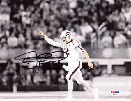 MIKE EVANS AUTOGRAPHED TEXAS A&M AGGIES 8x10 PHOTO JSA
