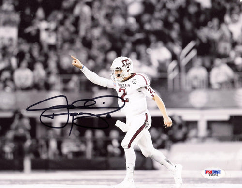 JOHNNY MANZIEL SIGNED TEXAS A&M AGGIES COTTON BOWL 8x10 PHOTO PSA/DNA