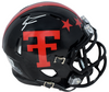 MICHAEL CRABTREE SIGNED TEXAS TECH RED RAIDERS 100 YEAR SPEED MINI HELMET BAS