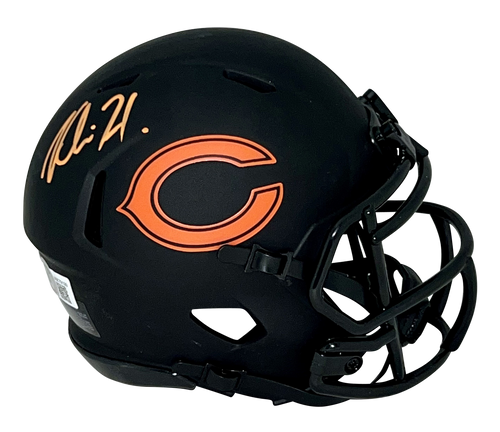 KHALIL HERBERT AUTOGRAPHED CHICAGO BEARS ECLIPSE SPEED MINI HELMET BECKETT