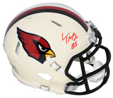 TREY McBRIDE SIGNED ARIZONA CARDINALS RETRO SPEED MINI HELMET BECKETT