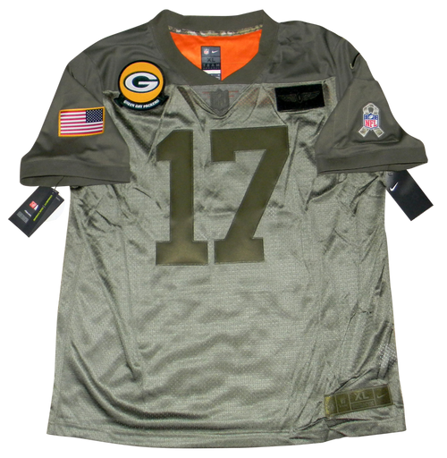 DAVANTE ADAMS SIGNED GREEN BAY PACKERS SALUTE TO SERVICE NIKE LIMITED JERSEY JSA
