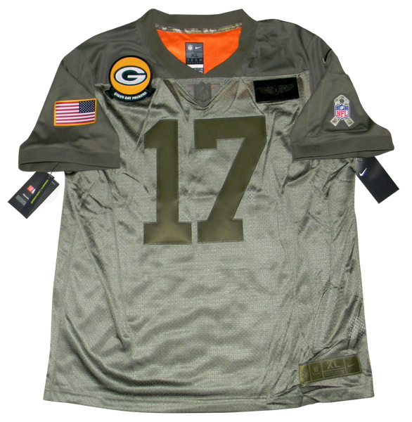 DAVANTE ADAMS SIGNED GREEN BAY PACKERS SALUTE TO SERVICE NIKE LIMITED JERSEY JSA