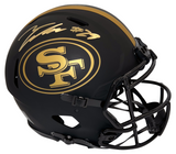 TALANOA HUFANGA SIGNED SAN FRANCISCO 49ERS ECLIPSE AUTHENTIC HELMET BECKETT