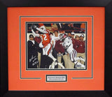 RASHAUN WOODS AUTOGRAPHED OKLAHOMA STATE COWBOYS 8x10 FRAMED PHOTO COA