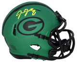 JOSH JACOBS AUTOGRAPHED GREEN BAY PACKERS RAVE SPEED MINI HELMET JSA