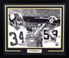 JACK HAM & ANDY RUSSELL SIGNED PITTSBURGH STEELERS 16x20 FRAMED PHOTO JSA
