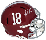 NICK SABAN AUTOGRAPHED ALABAMA CRIMSON TIDE FULL SIZE SPEED HELMET JSA