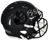ROQUAN SMITH SIGNED BALTIMORE RAVENS 2026 BLACK AUTHENTIC HELMET W/ AGENT 0