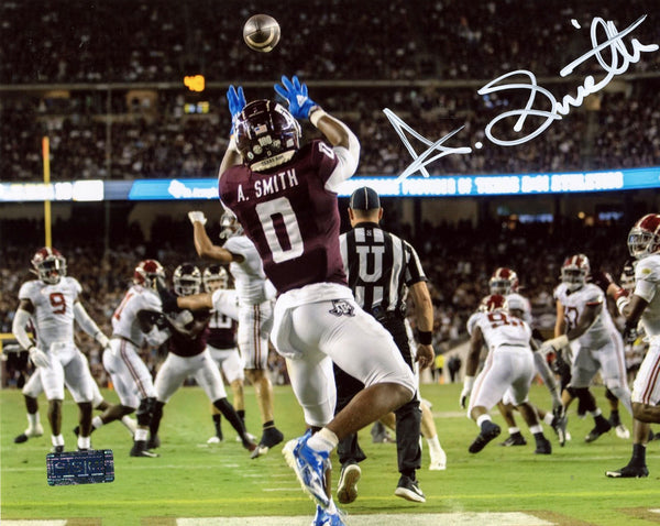 AINIAS SMITH AUTOGRAPHED TEXAS A&M AGGIES 8x10 PHOTO COA
