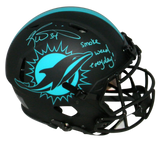RICKY WILLIAMS SIGNED MIAMI DOLPHINS F/S ECLIPSE AUTHENTIC HELMET W/ SMOKE WEED