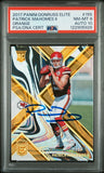 PATRICK MAHOMES SIGNED 2017 PANINI DONRUSS ELITE ORANGE RC /25 PSA 8 AUTO 10