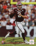 JOHNNY MANZIEL AUTOGRAPHED TEXAS A&M AGGIES 8x10 PHOTO BECKETT
