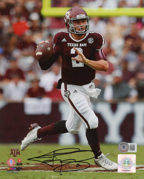 JOHNNY MANZIEL AUTOGRAPHED TEXAS A&M AGGIES 8x10 PHOTO BECKETT