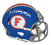 KYLE PITTS AUTOGRAPHED SIGNED FLORIDA GATORS BLUE SPEED MINI HELMET BECKETT